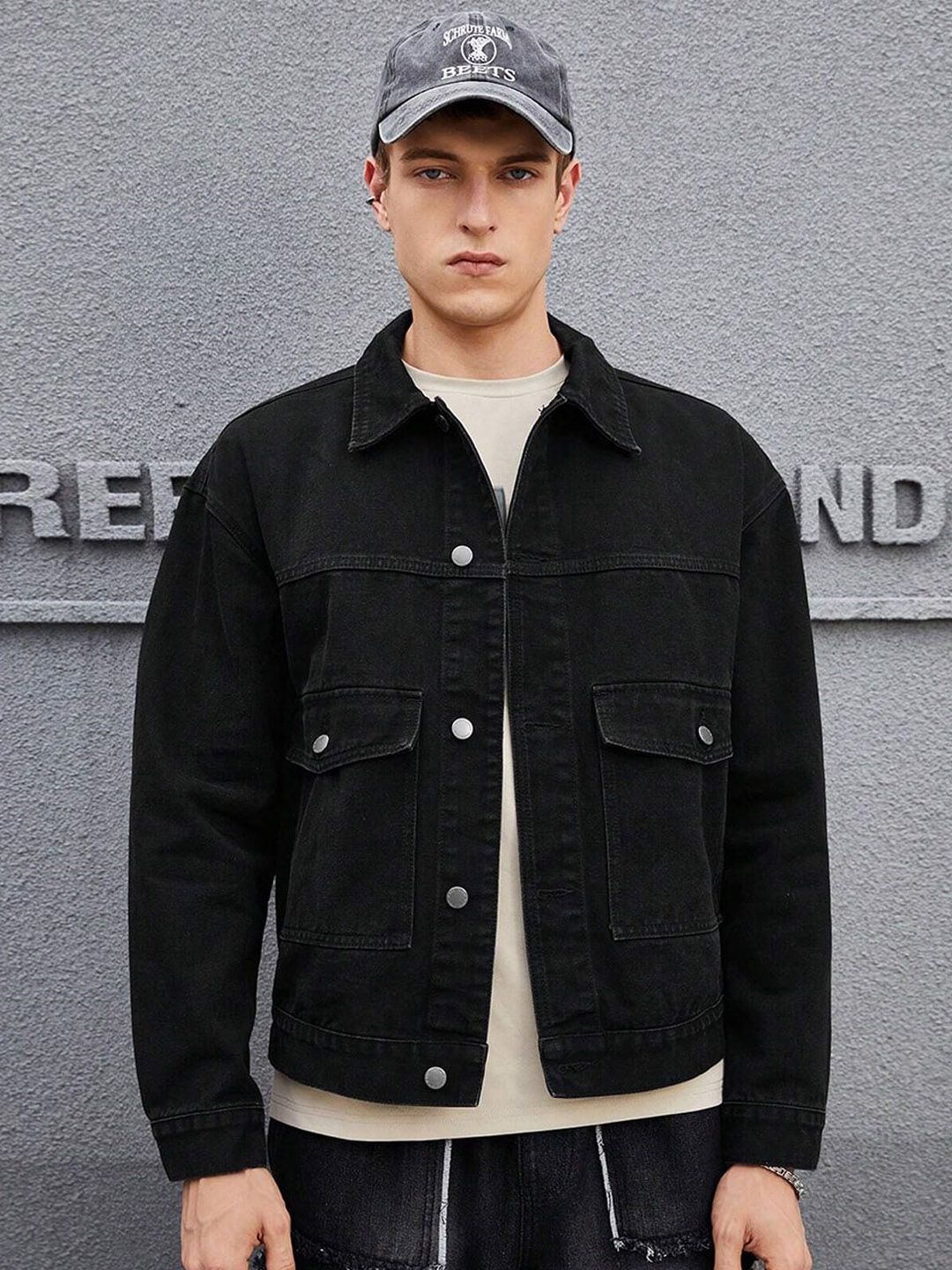 Kotty Spread Collar Denim Jacket