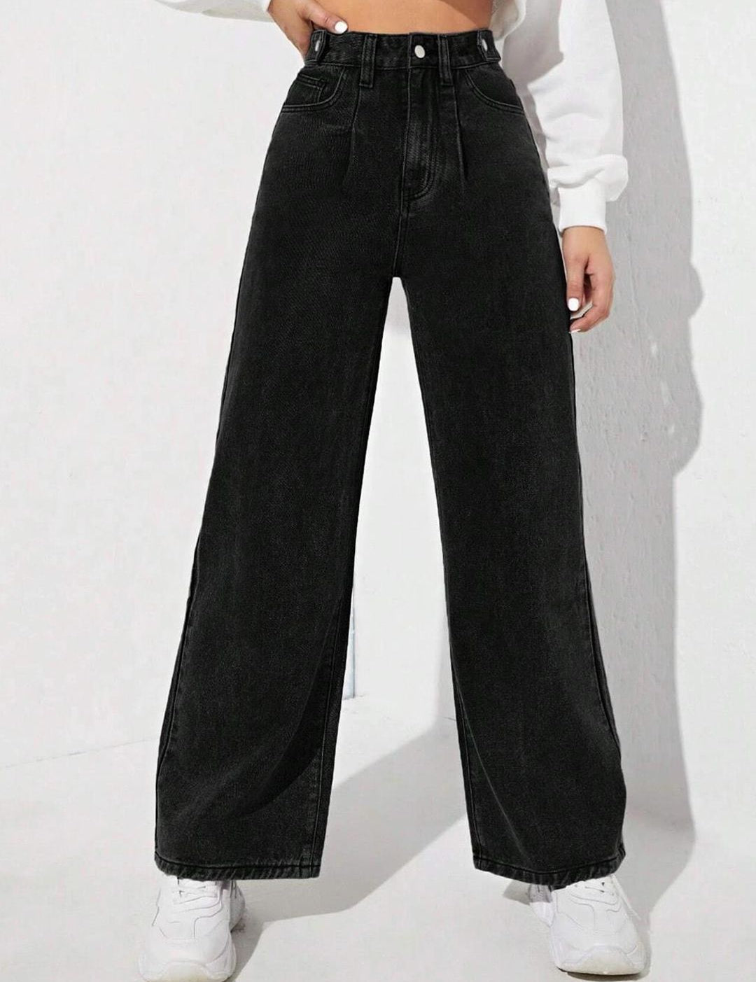 KOTTY Basics Women Jean Straight Fit High-Rise Clean Look Stretchable Jeans