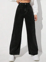 KOTTY Basics Women Jean Straight Fit High-Rise Clean Look Stretchable Jeans