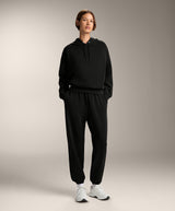 KOTTY Women's Black Oversized Hoodie Jogger Winter Tracksuit Set
