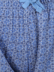 Kotty Women Blue Printed Lounge Shorts KTTSLEEPSHORTS212