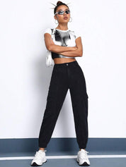 Kotty Women High-Rise Stretchable Cotton Joggers