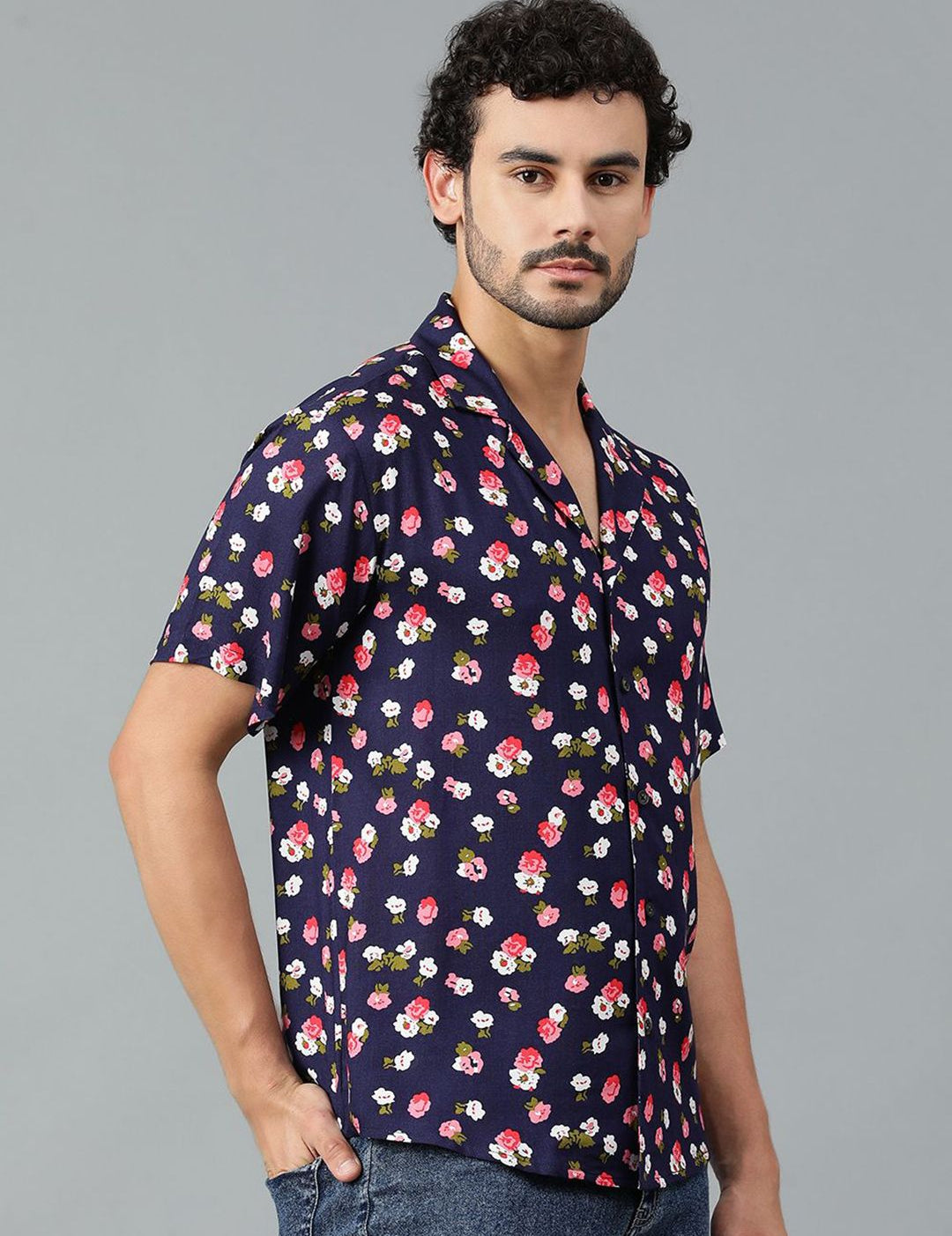 Kotty Men Floral Printed Casual Shirt