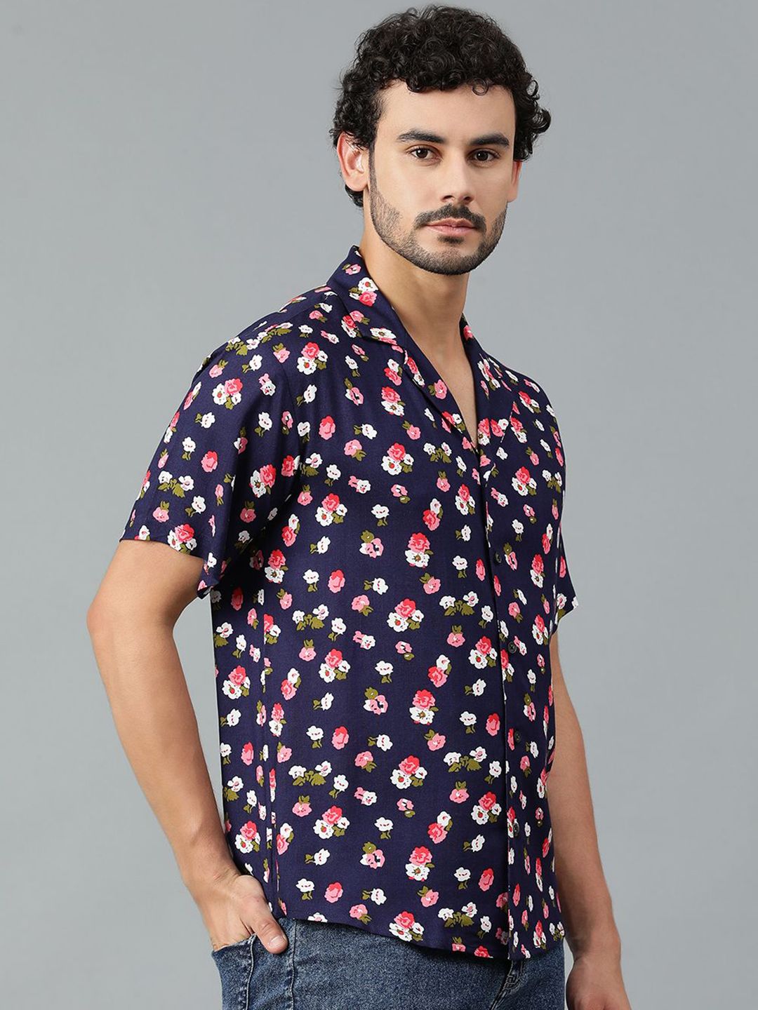 Kotty Men Floral Printed Casual Shirt
