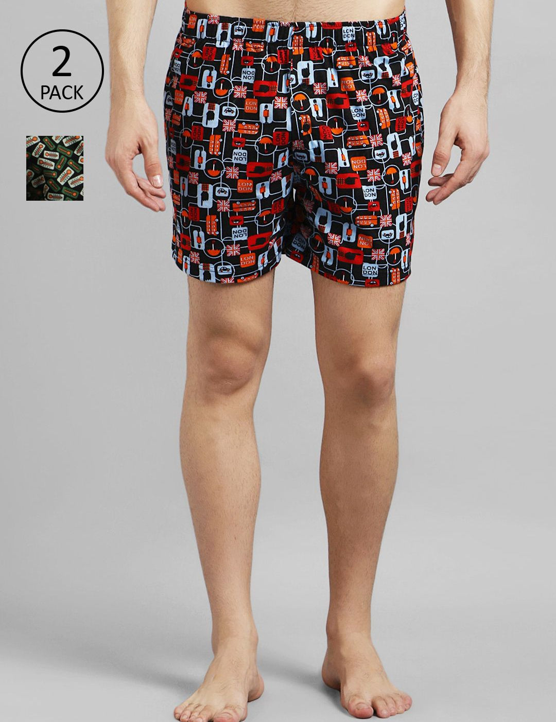 Kotty Men Pack Of 2 Printed Boxers