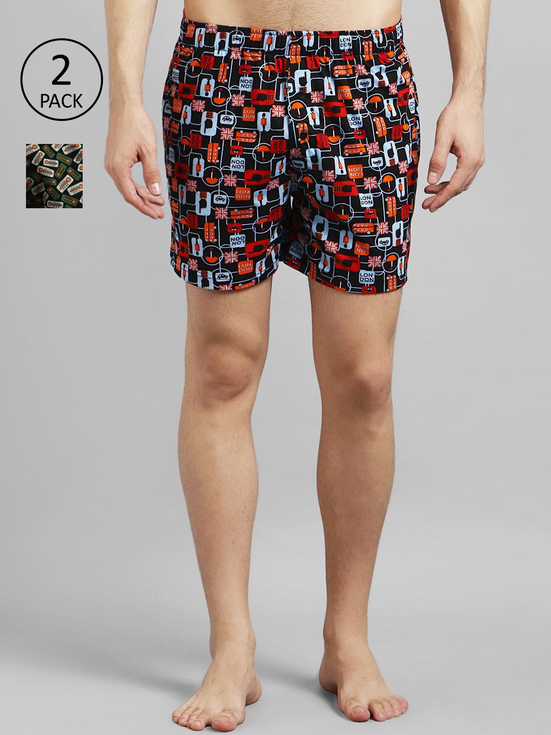 Kotty Men Pack Of 2 Printed Boxers