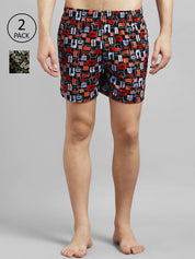 Kotty Men Pack Of 2 Printed Boxers