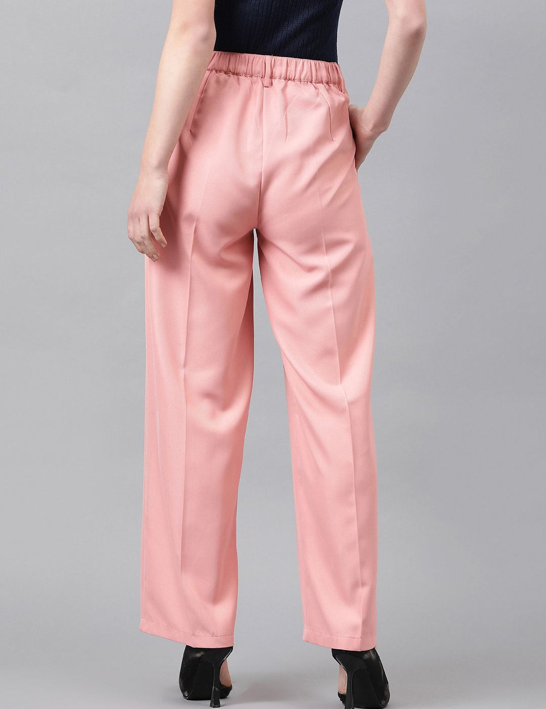 KOTTY BIZwear Women High-Rise Easy Wash Cotton Cargos Trousers