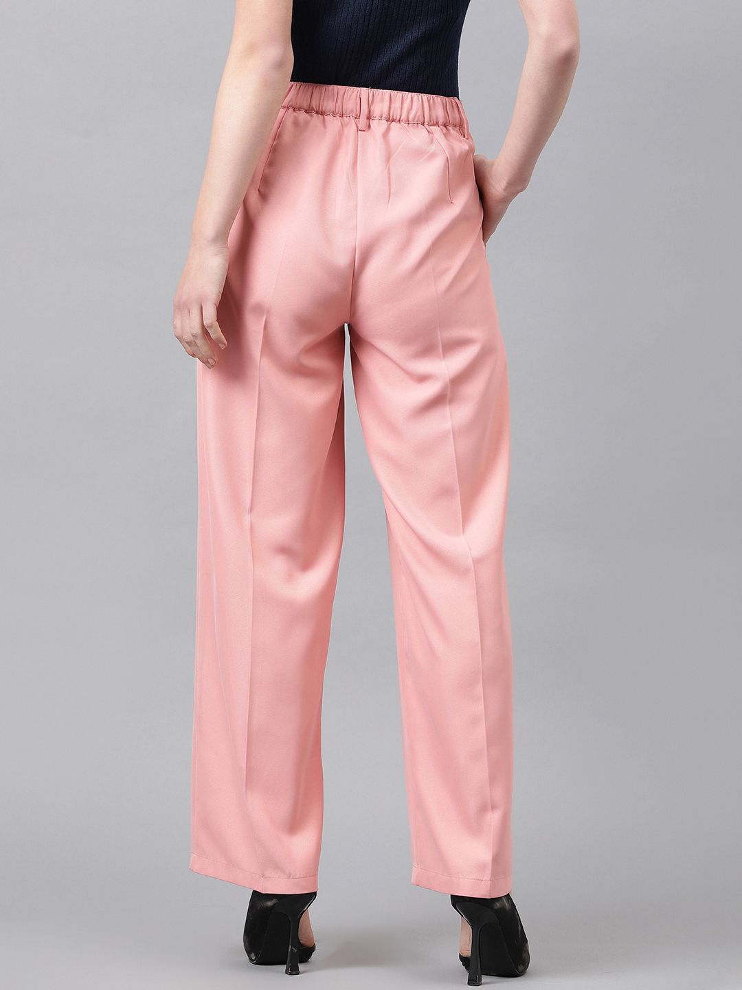 KOTTY BIZwear Women High-Rise Easy Wash Cotton Cargos Trousers