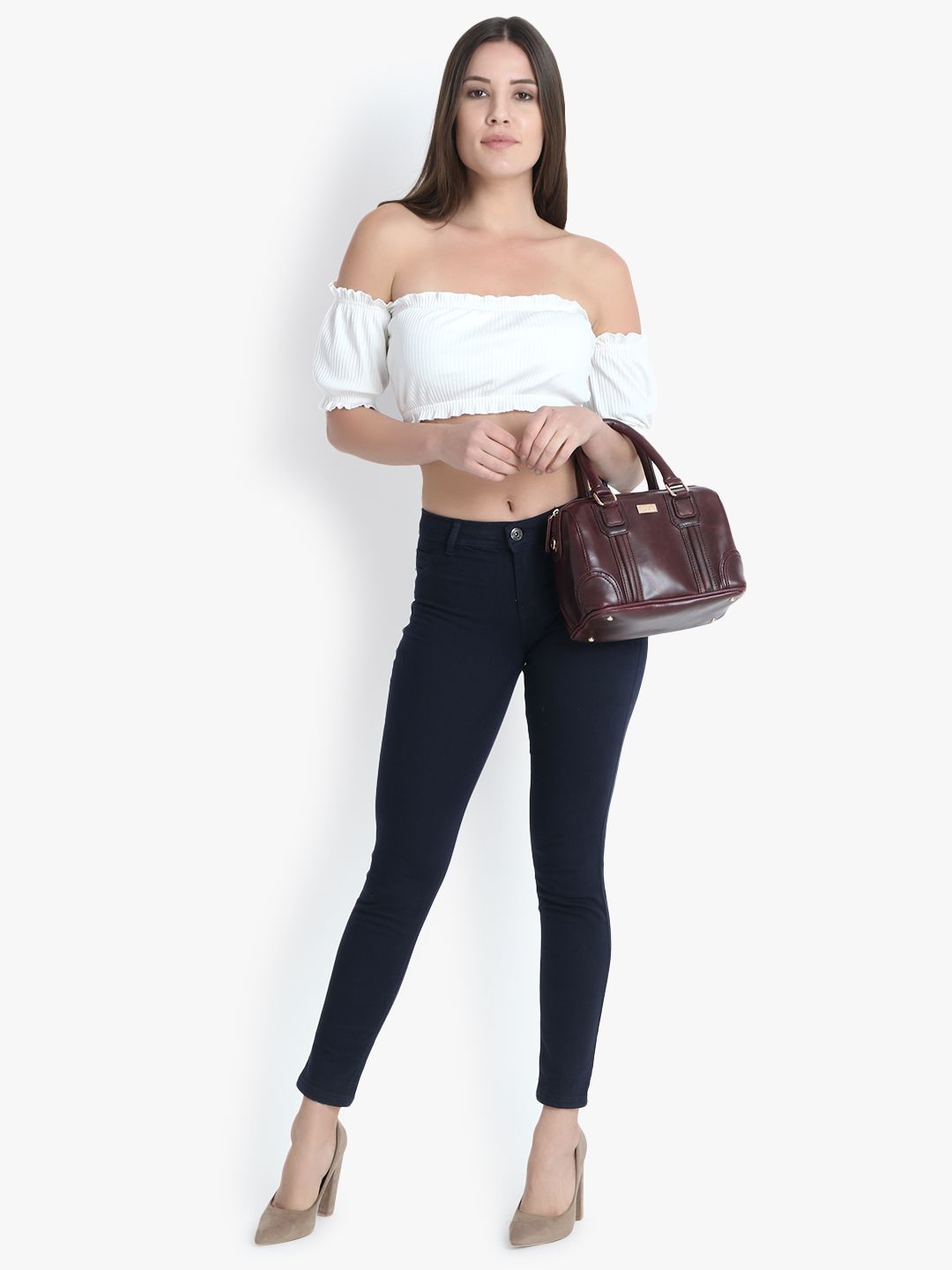 Kotty Women Black Skinny Fit High-Rise Clean Look Jeans