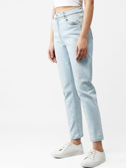 Kotty Women Blue Regular Fit High-Rise Clean Look Jeans