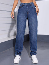 Kotty Women Jean Straight Fit High-Rise Light Fade Stretchable Jeans