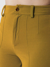 KOTTY BIZwear Women Brown Relaxed Straight Fit High-Rise Easy Wash Trousers