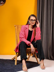 Kotty Notched Lapel Double-Breasted Overcoat