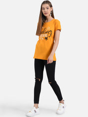 Kotty Women Set Of 2 Printed Round Neck T-shirt