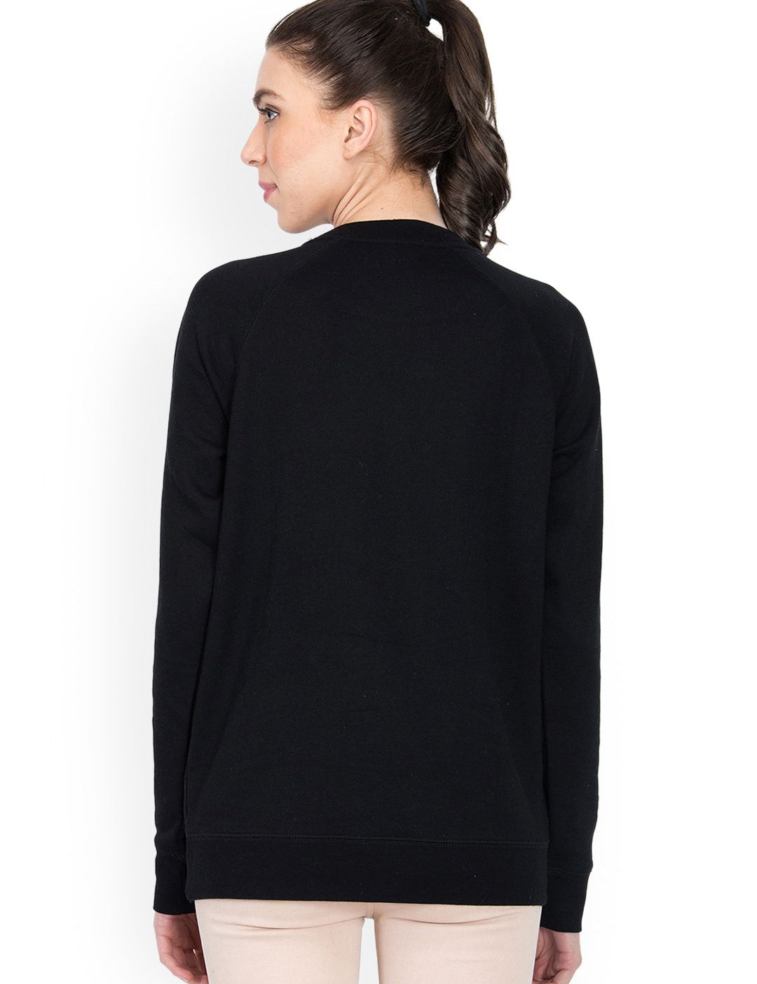 Kotty Women Black Printed Sweatshirt