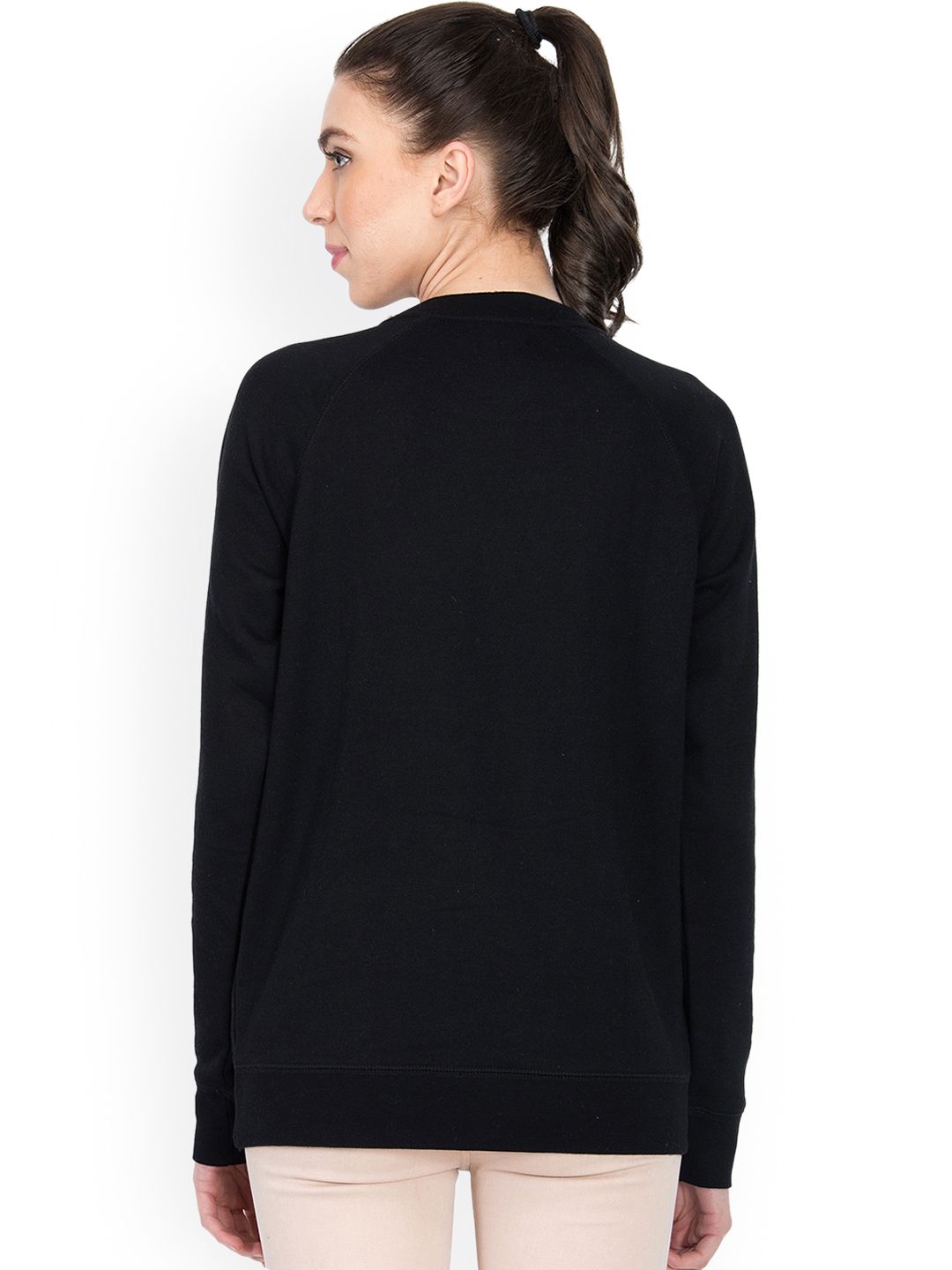 Kotty Women Black Printed Sweatshirt