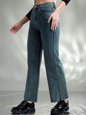 Kotty Women Jean Flared High-Rise Stretchable Jeans