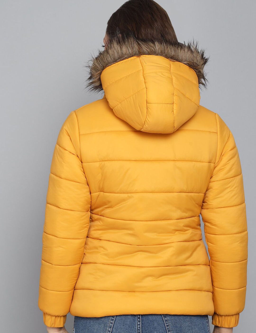Kotty Women Yellow Outdoor Puffer Jacket