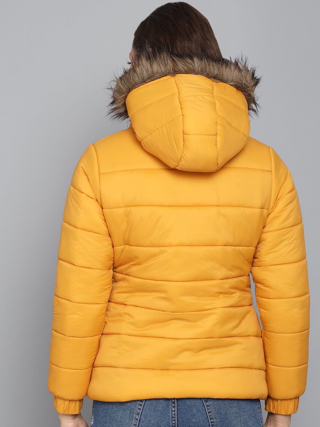 Kotty Women Yellow Outdoor Puffer Jacket