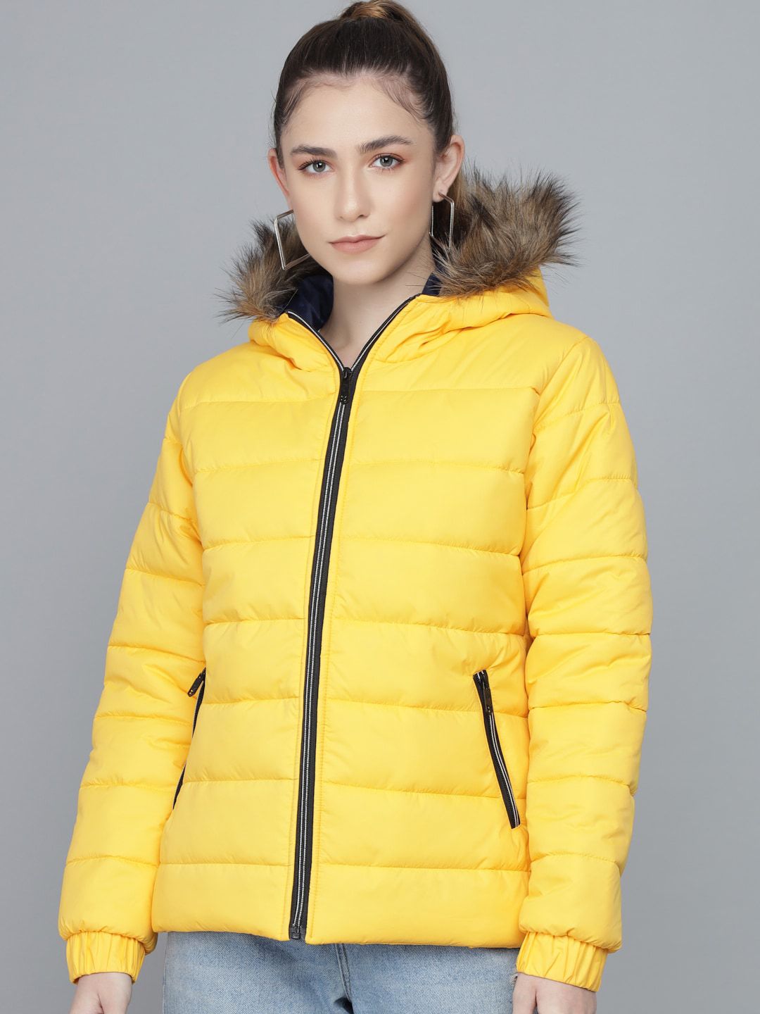 Kotty Women Yellow Lightweight Padded Jacket