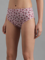 Kotty Women Pink & White Printed Hipster Briefs KTTWOMENSPANTY376