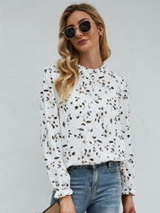 Kotty Women White Floral Print Crepe Top