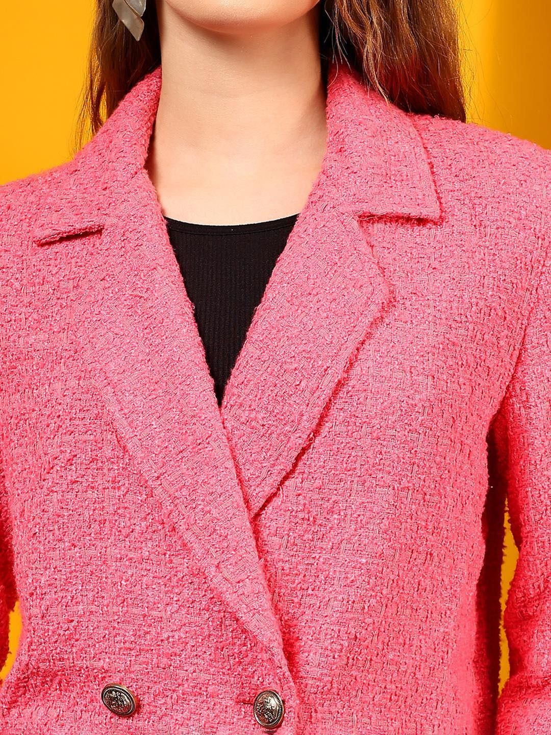 Kotty Notched Lapel Double-Breasted Overcoat