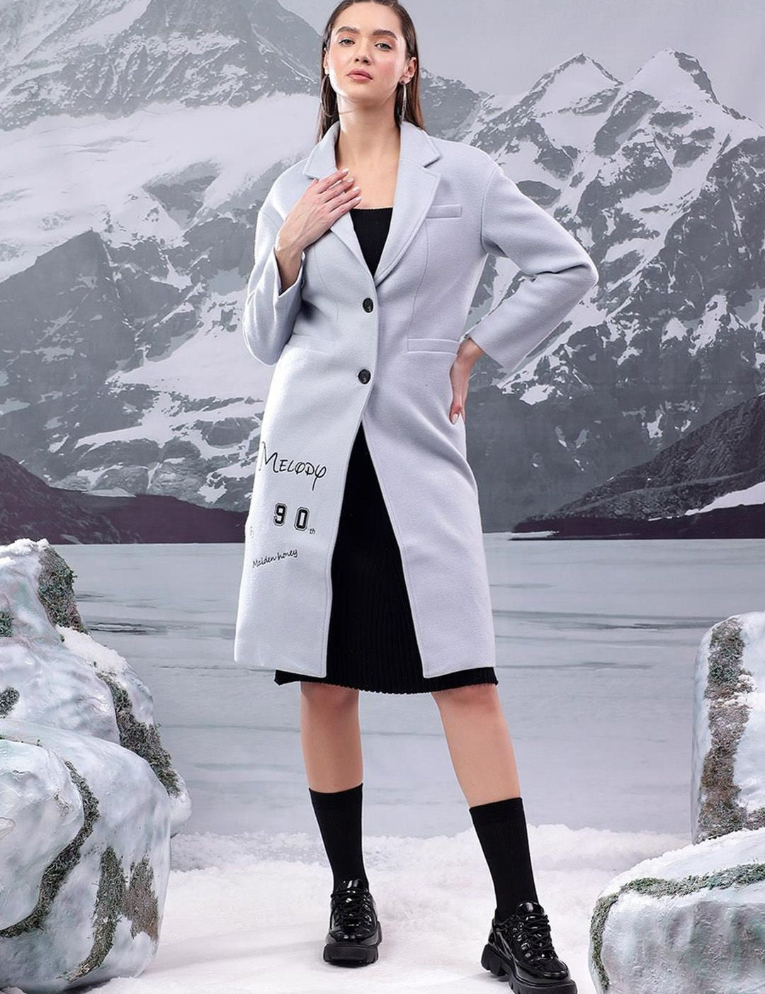 Kotty Women Single-Breasted Overcoat