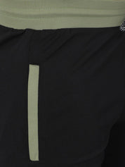 Kotty Men Black Solid Straight-Fit Track Pants