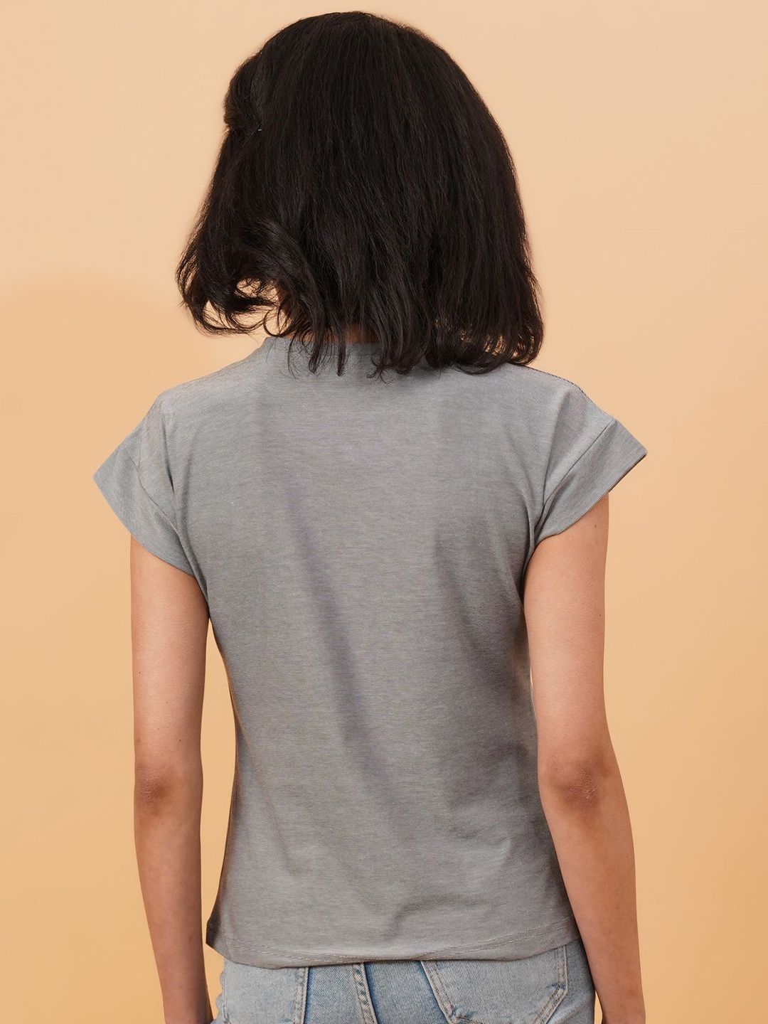 KOTTY Basics Women Solid Round Neck T-shirt