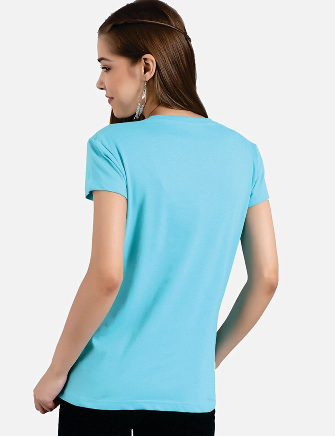 Kotty Typography Printed Round Neck T-shirt