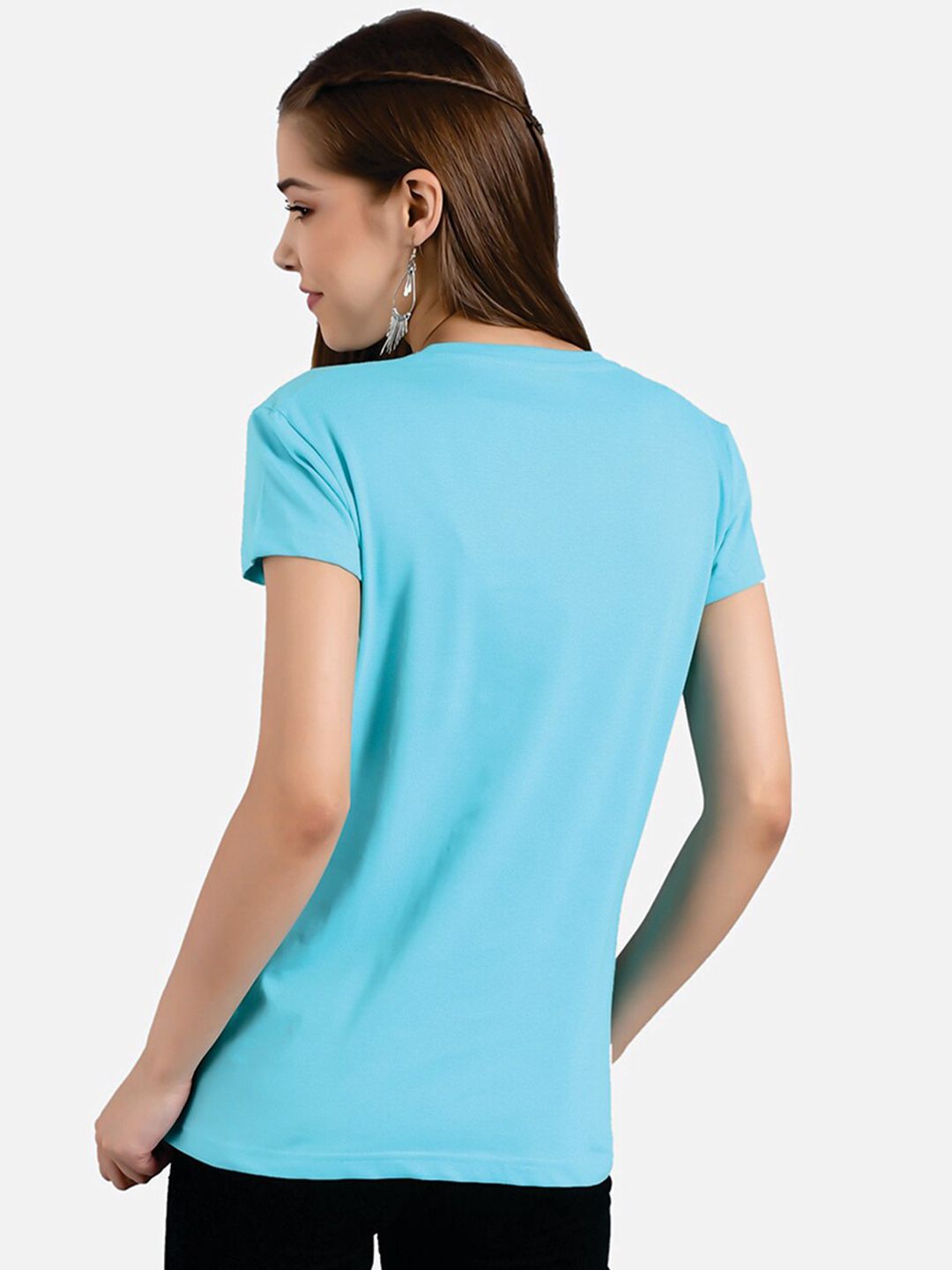 Kotty Typography Printed Round Neck T-shirt