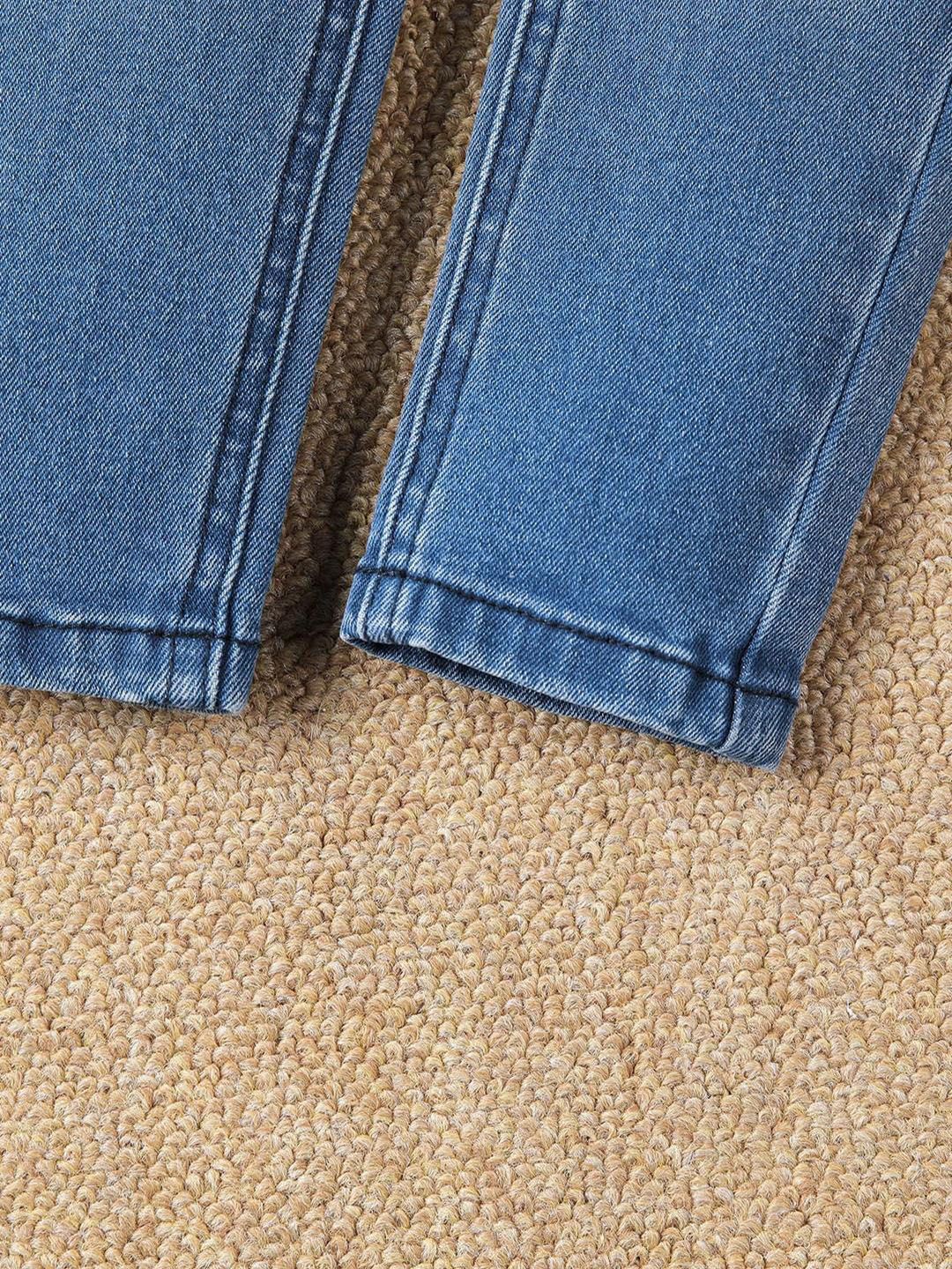 Kotty Girls Jean Clean Look Heavy Fade Whiskers Stretchable Jeans