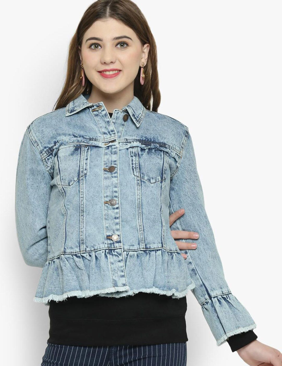 Kotty Women Blue Denim Jacket