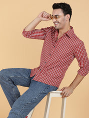 Kotty Men Relaxed Spread Collar Graphic Printed Casual Shirt