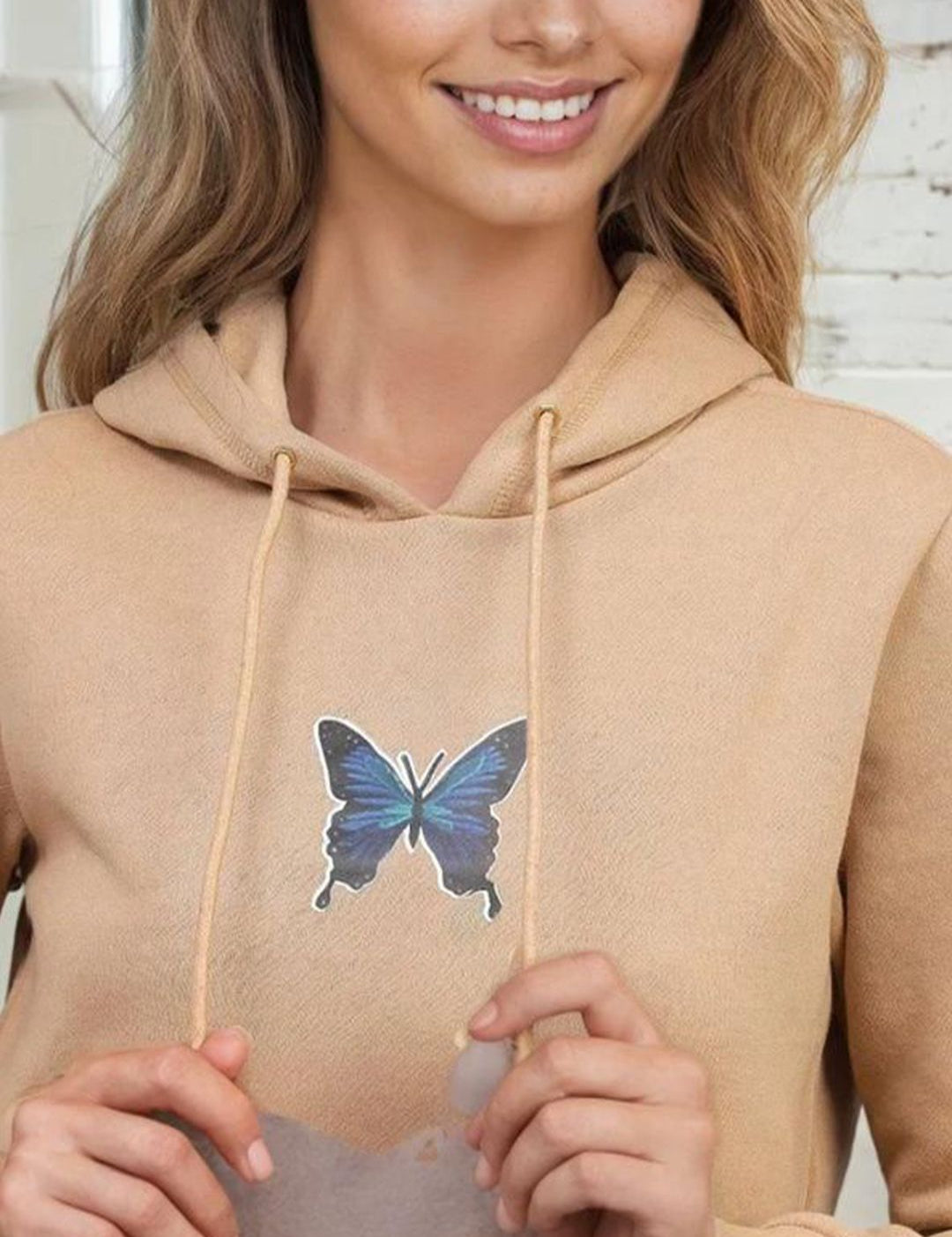 Kotty Women Graphic Printed Long Sleeves Cotton Pullover Sweatshirt