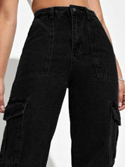 Kotty Women Jean Wide Leg High-Rise Stretchable Jeans