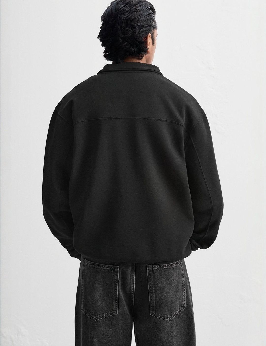 Kotty Men Shirt Collar Cotton Sweatshirt