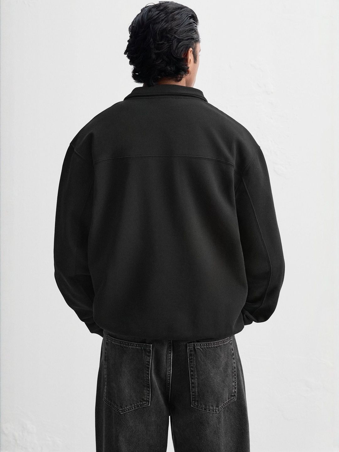 Kotty Men Shirt Collar Cotton Sweatshirt