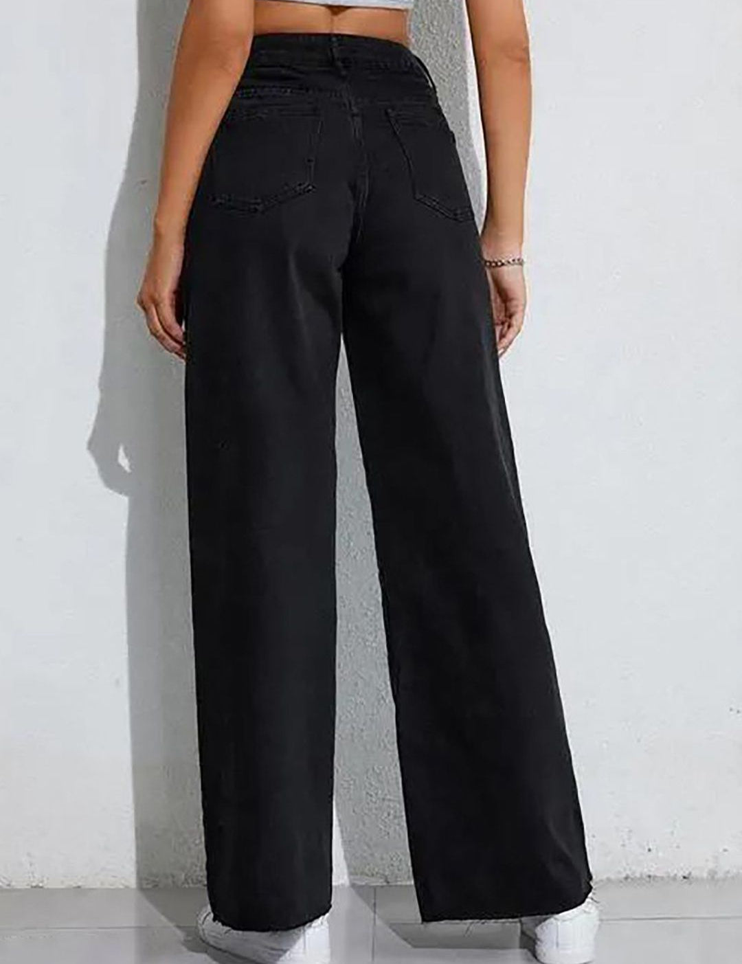 Kotty Women Jean Wide Leg High-Rise Stretchable Jeans