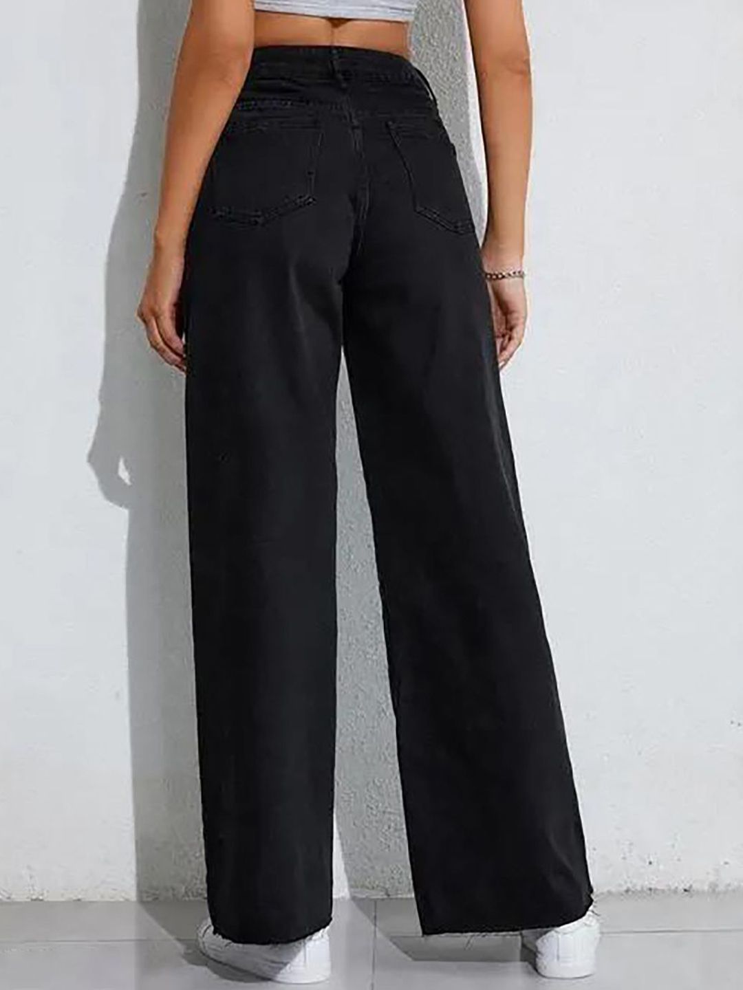 Kotty Women Jean Wide Leg High-Rise Stretchable Jeans