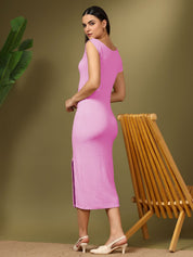 Kotty Women Self Design Bodycon Midi Dress