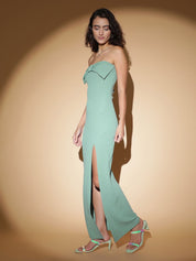 Kotty Solid Off-Shoulder Maxi Dress