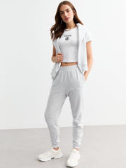Kotty Women Cotton Mid Rise Joggers 