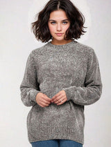Kotty Women Self Design Long Sleeves Pullover Sweater