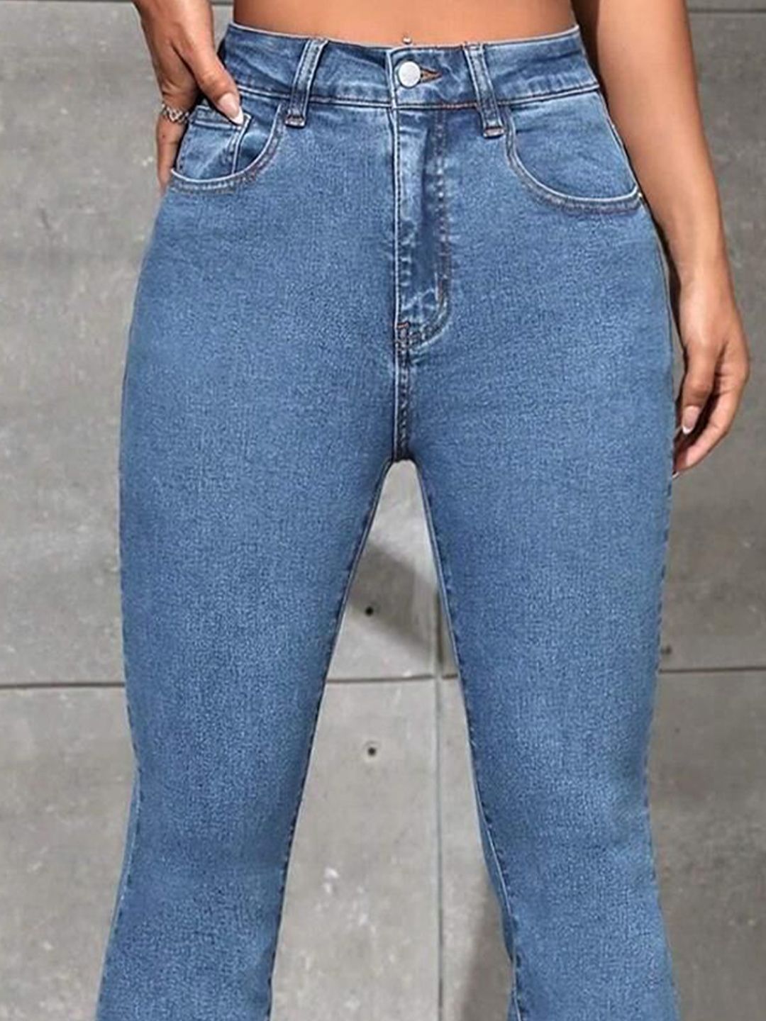 Kotty Women Bootcut High-Rise Stretchable Bootcut Ctton Jeans