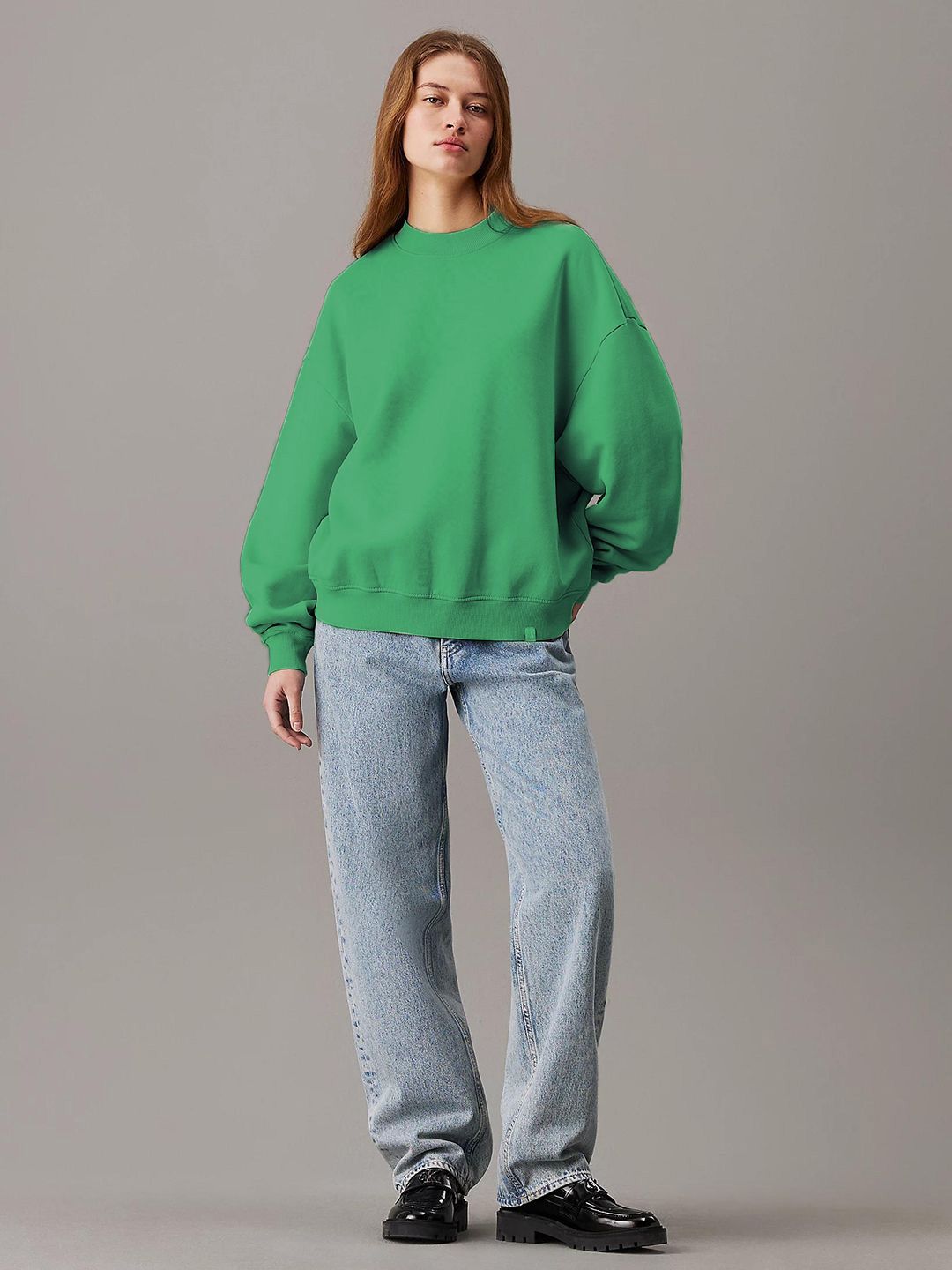 Kotty Women Round Neck Oversized Sweatshirt
