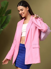 Kotty Women Notched Lapel Overcoat