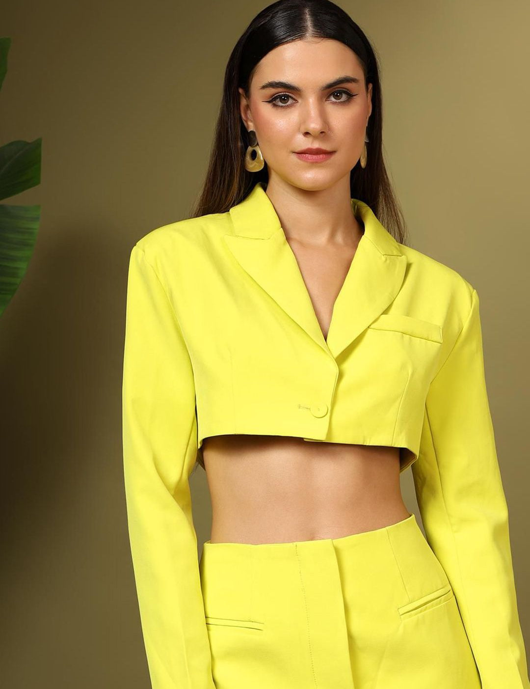 Kotty Notched Lapel Long Sleeves Above Knee Suit Dress